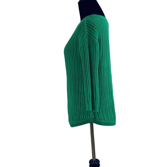 Gap Designed and Crafted green 3/4 sleeve open knit sweater XS - Picture 6 of 8